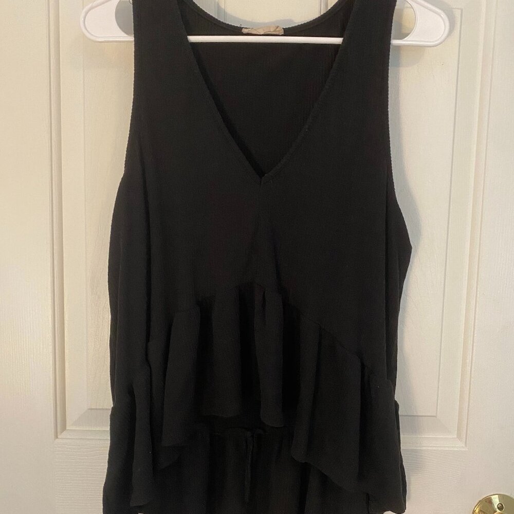 Black Altard State Flowy Tank